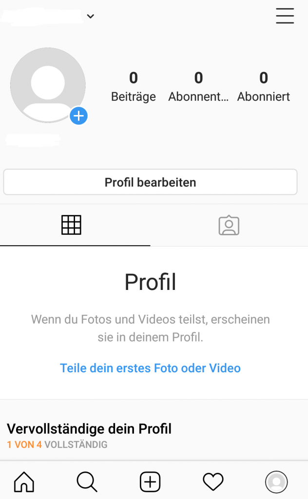 Instagram-Profil erstellen